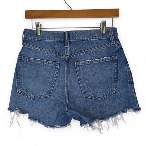 Gap Shorts Womens 0R 25 (29x4) Blue High Rise Stride Short Dark Wash Denim - Picture 2 of 9